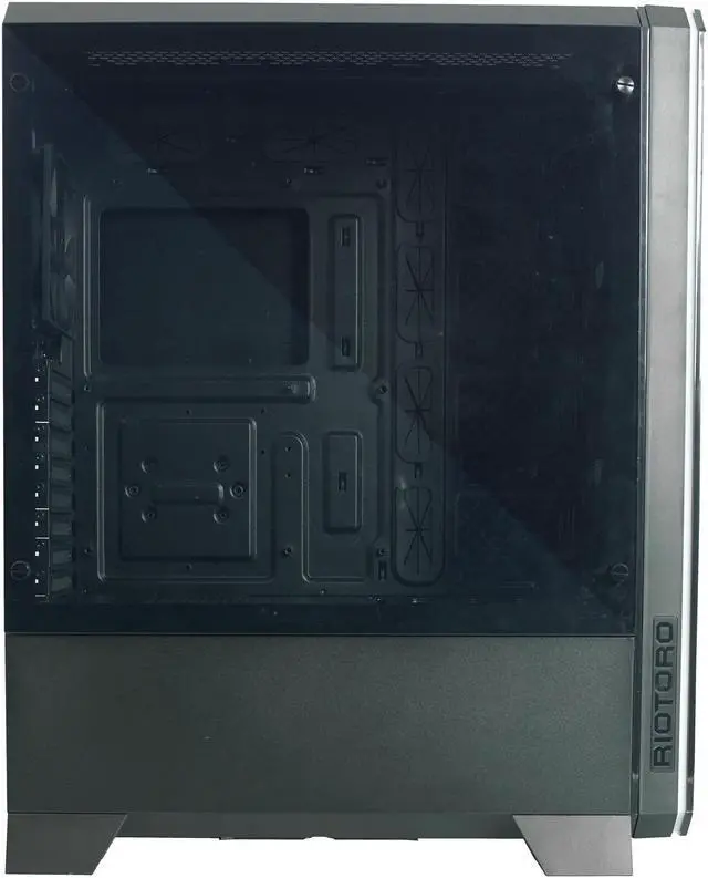Alt view image 5 of 16 - Riotoro CR1288TG Black Steel / Plastic / Tempered Glass ATX Full Tower Prism Case with RGB, Tempered Glass Window