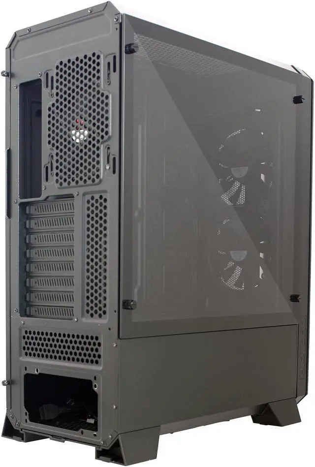 Alt view image 11 of 16 - Riotoro CR1288TG Black Steel / Plastic / Tempered Glass ATX Full Tower Prism Case with RGB, Tempered Glass Window