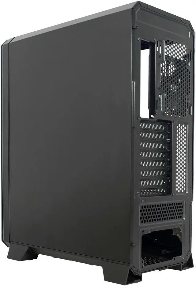 Alt view image 8 of 16 - Riotoro CR1288TG Black Steel / Plastic / Tempered Glass ATX Full Tower Prism Case with RGB, Tempered Glass Window