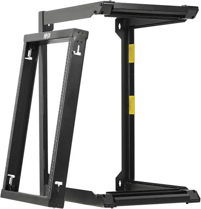 Alt view image 4 of 7 - Tripp Lite SRWO16US Wallmount Open Frame Rack 16U 2-Post Hinged Front Heavy Duty