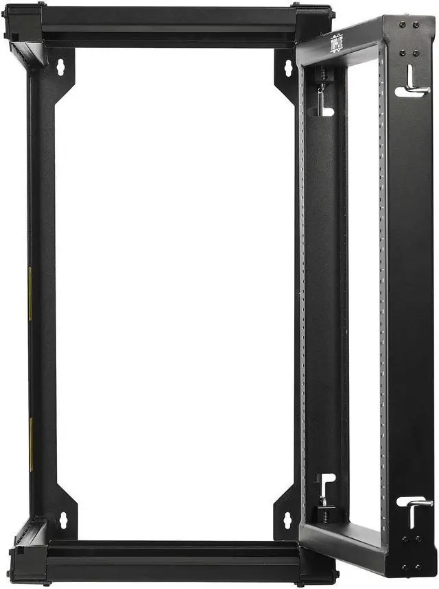 Alt view image 7 of 7 - Tripp Lite SRWO16US Wallmount Open Frame Rack 16U 2-Post Hinged Front Heavy Duty
