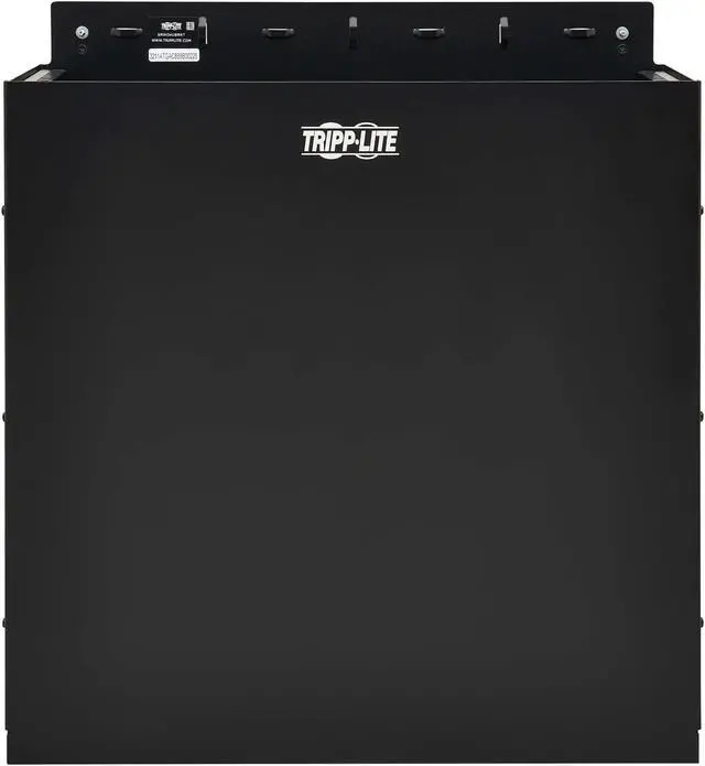 Alt view image 3 of 5 - Tripp Lite SmartRack 4U Low-Profile Vertical-Mount Vented Wall-Mount Mini Rack Enclosure - Black  SRWO4UBRKT