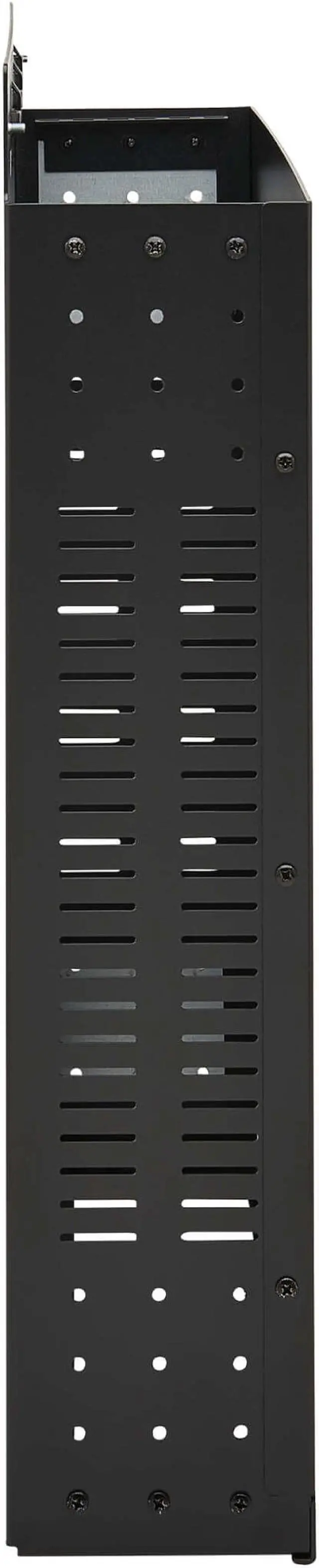 Alt view image 4 of 5 - Tripp Lite SmartRack 2U Low-Profile Vertical-Mount Vented Wall-Mount Mini Rack Enclosure - Black SRWO2UBRKT