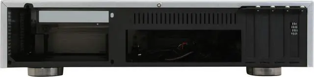 Alt view image 7 of 13 - Moneual Silver Aluminum MONCASO 301 P Micro ATX Media Center / HTPC Case