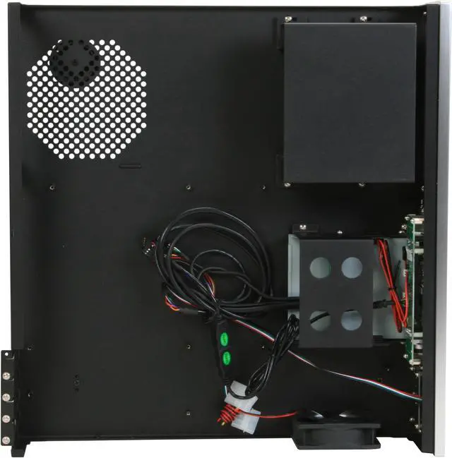 Alt view image 9 of 13 - Moneual Silver Aluminum MONCASO 301 P Micro ATX Media Center / HTPC Case