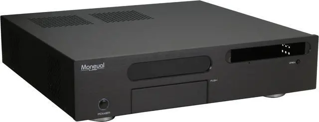 Alt view image 3 of 13 - Moneual Black Aluminum MONCASO 301 B Micro ATX Media Center / HTPC Case
