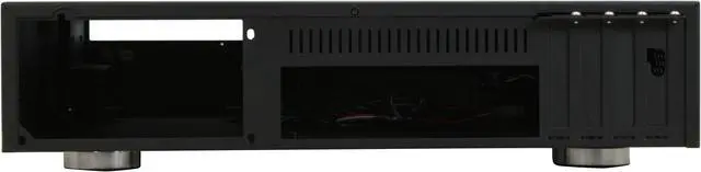 Alt view image 7 of 13 - Moneual Black Aluminum MONCASO 301 B Micro ATX Media Center / HTPC Case