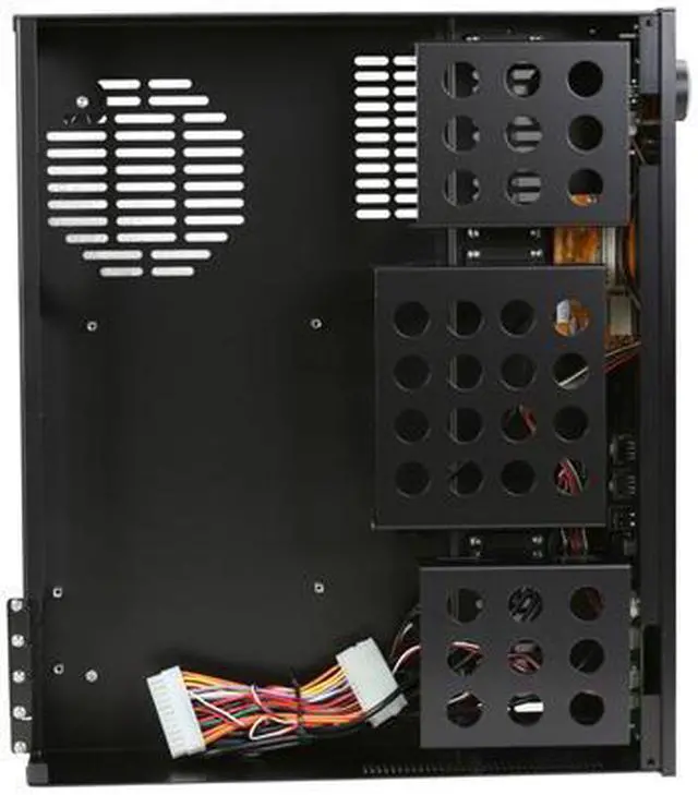 Alt view image 5 of 7 - Moneual Black Aluminum MonCaso 312B Micro ATX Media Center / HTPC Case