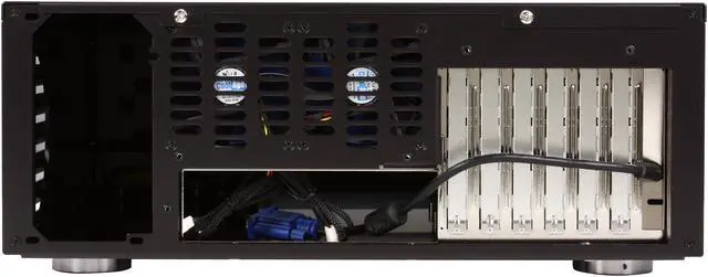 Alt view image 4 of 8 - Moneual Black Aluminum MonCaso 932LB ATX Media Center / HTPC Case