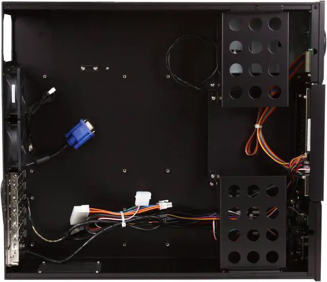 Alt view image 6 of 8 - Moneual Black Aluminum MonCaso 932LB ATX Media Center / HTPC Case