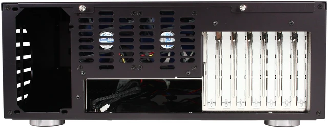Alt view image 5 of 9 - Moneual Black Aluminum MonCaso 972FB ATX Media Center / HTPC Case