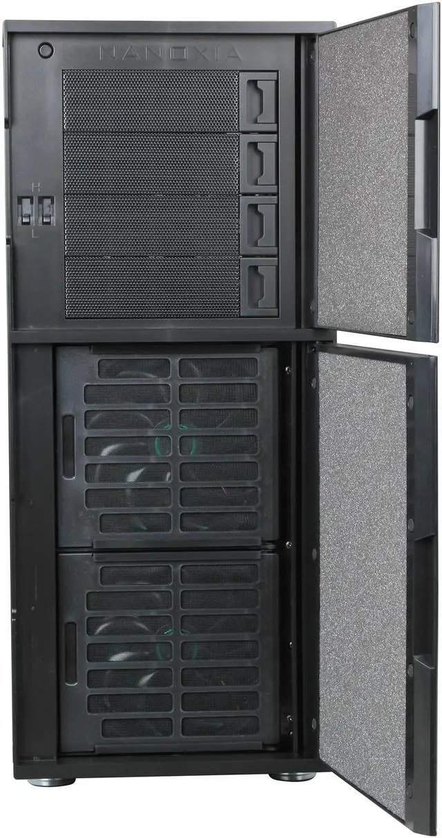 Alt view image 2 of 9 - Nanoxia Deep Silence NXDS5B Black Steel ATX Full Tower Computer Case