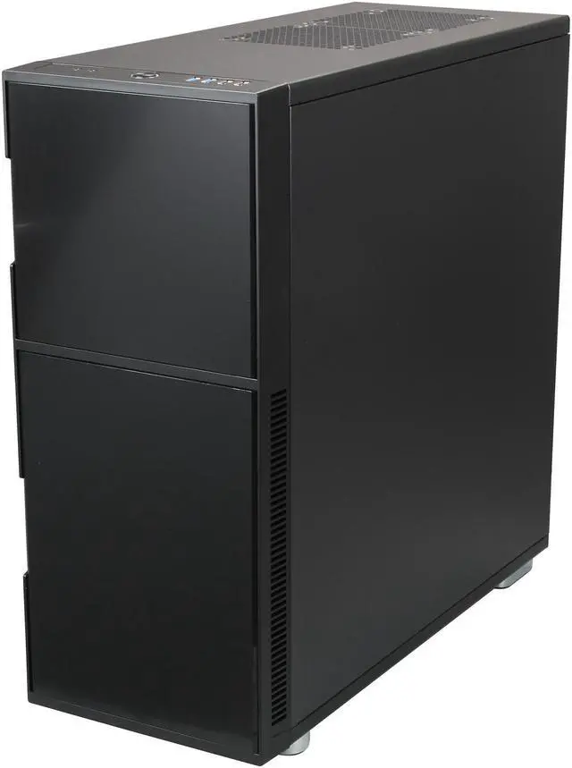 Alt view image 3 of 9 - Nanoxia Deep Silence NXDS5B Black Steel ATX Full Tower Computer Case