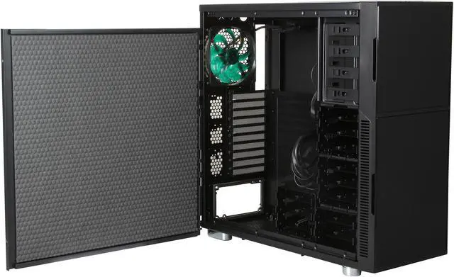 Alt view image 5 of 9 - Nanoxia Deep Silence NXDS5B Black Steel ATX Full Tower Computer Case