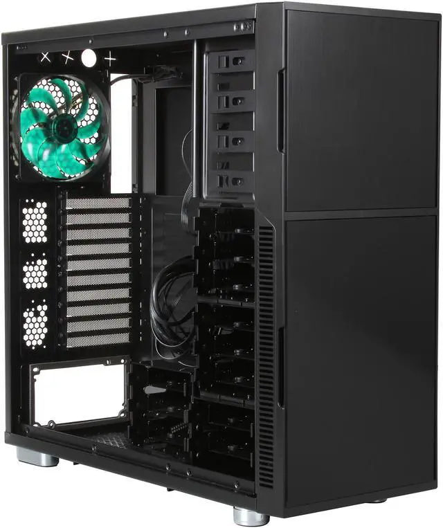 Alt view image 7 of 9 - Nanoxia Deep Silence NXDS5B Black Steel ATX Full Tower Computer Case