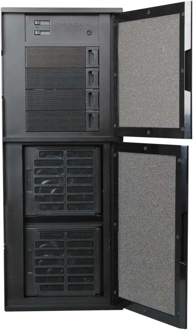 Alt view image 2 of 8 - Nanoxia Deep Silence NXDS6B Black Steel ATX Super Tower Computer Case