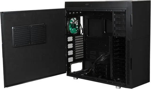 Alt view image 4 of 8 - Nanoxia Deep Silence NXDS6B Black Steel ATX Super Tower Computer Case