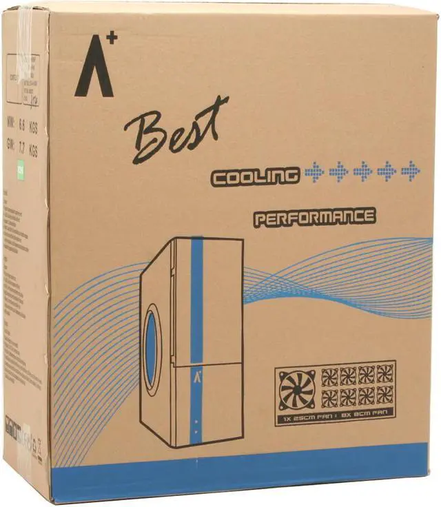 Alt view image 15 of 16 - Aplus CS-188AF Black Steel ATX Mid Tower Computer Case