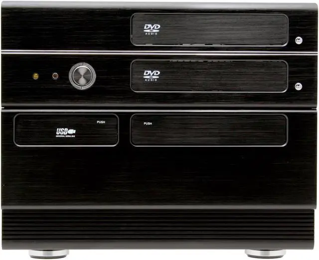 Alt view image 7 of 16 - X-Gene Black 0.65mm SECC Steel 01006 Micro ATX Media Center / HTPC Case