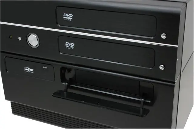 Alt view image 10 of 16 - X-Gene Black 0.65mm SECC Steel 01006 Micro ATX Media Center / HTPC Case