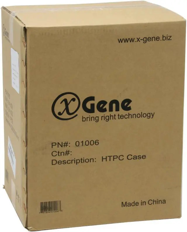 Alt view image 16 of 16 - X-Gene Black 0.65mm SECC Steel 01006 Micro ATX Media Center / HTPC Case