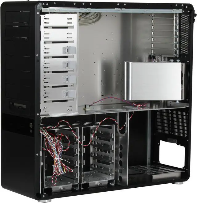 Alt view image 8 of 12 - Tagan Aplus CS-Black Pearl Black Aluminum ATX Full Tower Computer Case