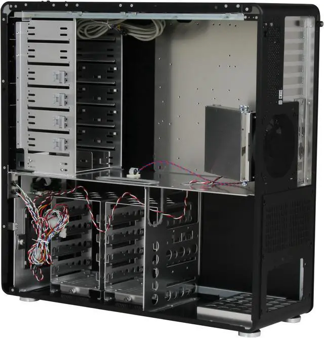 Alt view image 6 of 12 - Tagan Aplus CS-Black Pearl Black Aluminum ATX Full Tower Computer Case