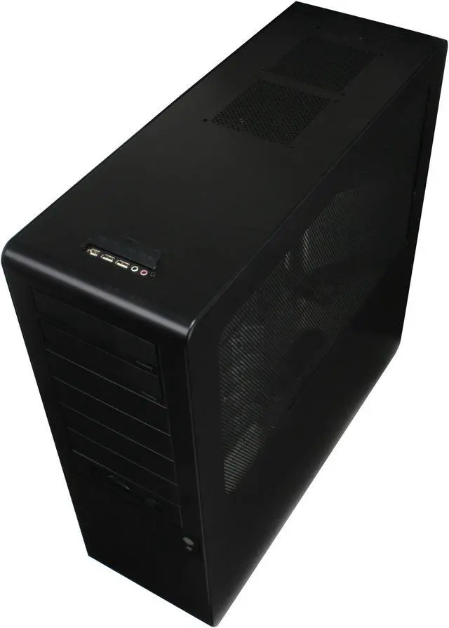 Alt view image 9 of 12 - Tagan Aplus CS-Black Pearl Black Aluminum ATX Full Tower Computer Case
