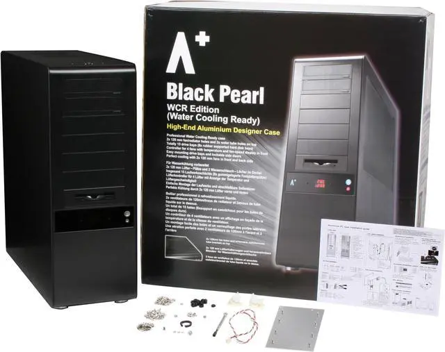 Alt view image 12 of 12 - Tagan Aplus CS-Black Pearl Black Aluminum ATX Full Tower Computer Case