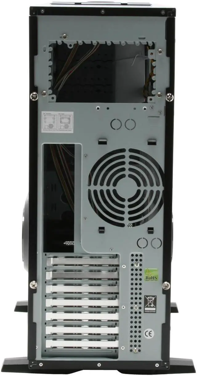 Alt view image 7 of 15 - Tagan Aplus CS-EL Diablo Black 0.8mm SECC ATX Full Tower Computer Case