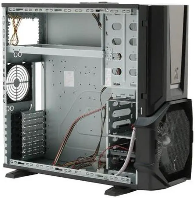 Alt view image 11 of 15 - Tagan Aplus CS-EL Diablo Black 0.8mm SECC ATX Full Tower Computer Case