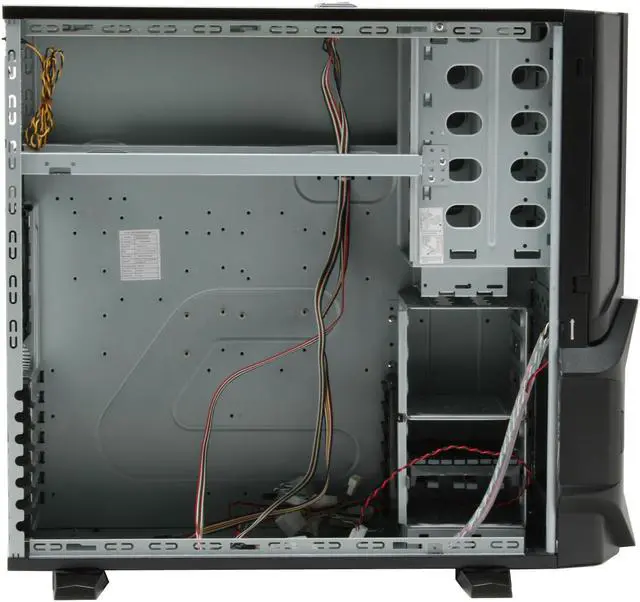Alt view image 12 of 15 - Tagan Aplus CS-EL Diablo Black 0.8mm SECC ATX Full Tower Computer Case