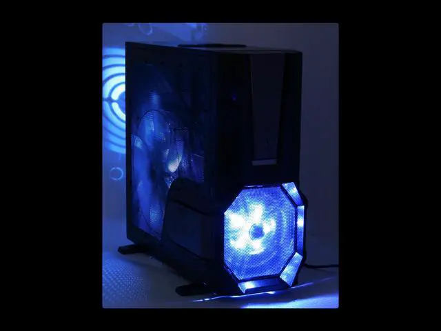 Alt view image 14 of 15 - Tagan Aplus CS-EL Diablo Black 0.8mm SECC ATX Full Tower Computer Case