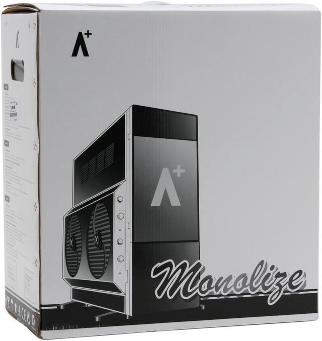 Alt view image 16 of 16 - Aplus CS-Monolith Black SECC Steel ATX Full Tower Computer Case