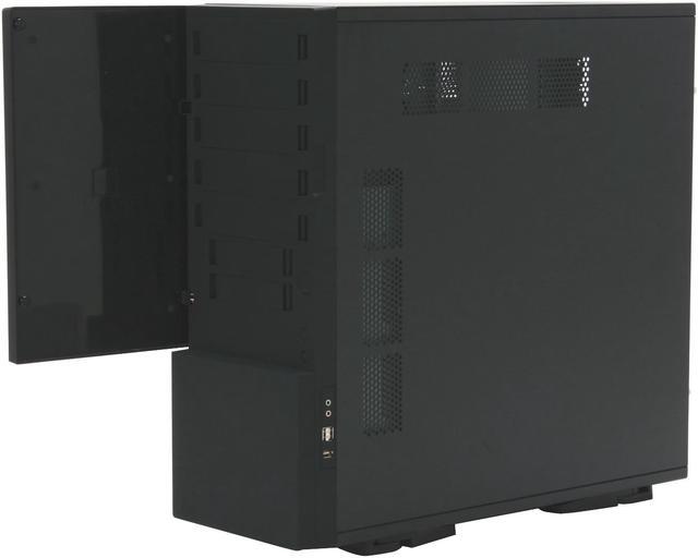 Alt view image 7 of 16 - Aplus CS-Monolith Black SECC Steel ATX Full Tower Computer Case