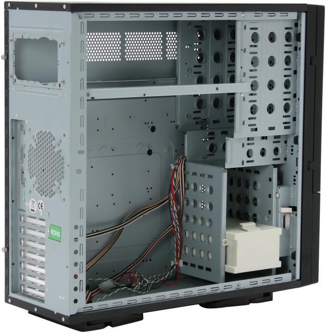 Alt view image 10 of 16 - Aplus CS-Monolith Black SECC Steel ATX Full Tower Computer Case