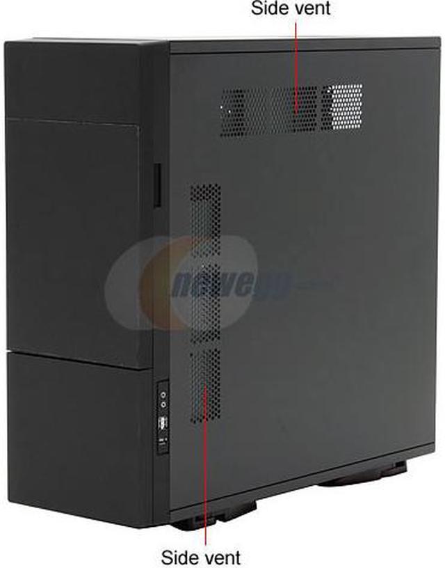 Alt view image 3 of 16 - Aplus CS-Monolith Black SECC Steel ATX Full Tower Computer Case