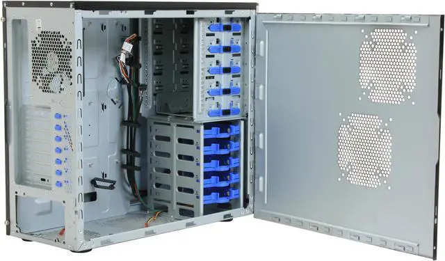 Alt view image 5 of 11 - Tagan CS-A+ Seenium Black Steel / Plastic ATX Mid Tower Computer Case