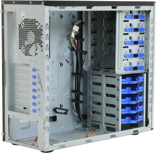 Alt view image 6 of 11 - Tagan CS-A+ Seenium Black Steel / Plastic ATX Mid Tower Computer Case