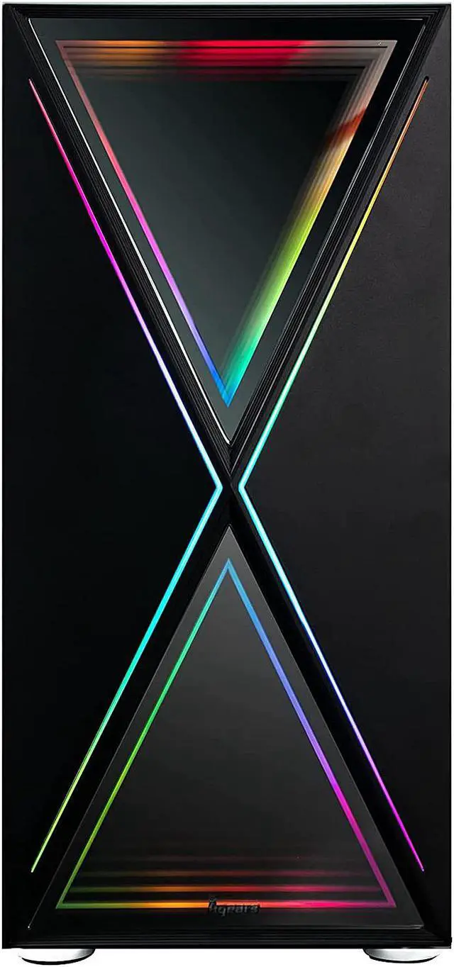 Alt view image 5 of 20 - Bgears b-BlackWidow RGB Black Black ATX Tower Computer Case