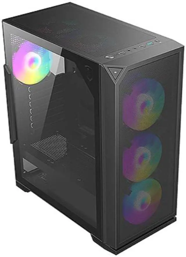 Alt view image 5 of 5 - Bluegears b-Knights RGB Gaming Case Preinstalled with 6 x RGB 120mm Fans, Front Mesh Cover, and Side Tempered Glass for Extreme Cooling and Lighting Display Specially Designed for Fearsome Gamers.