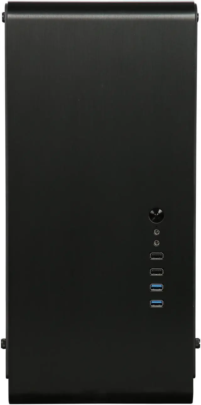 Alt view image 2 of 9 - Jonsbo UMX4 Window Version BK ATX Mid-Tower Case, Dual Tempered Glass Panels, Brushed Aluminum Rounded Corners
