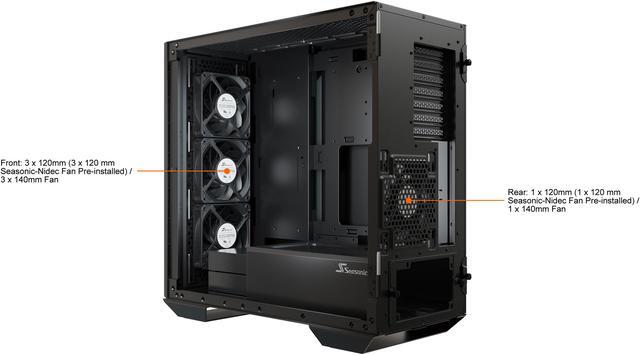 Alt view image 11 of 16 - Seasonic SYNCRO Q704 Case, 2021 iF and Red Dot Design Award Winner, Cable Management Design to Create Quality & Clean Look, Use with SYNCRO PSU Highly Recommended