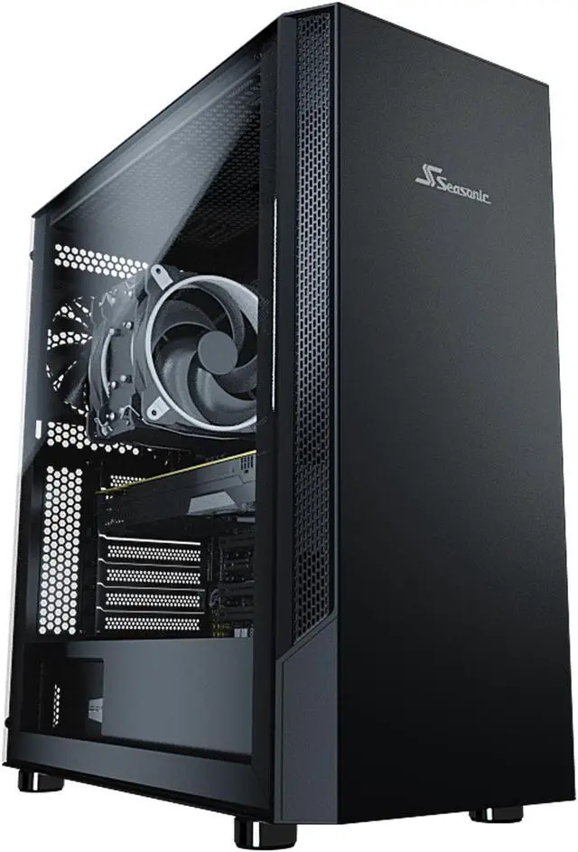 Alt view image 2 of 11 - Seasonic ARCH Q503 Mid-tower Case with Seasonic CONNECT 750W 80 PLUS Gold Power Supply, Seasonic CONNECT Module, Three Pre-installed Fans, Removable Dust Filters, Power Supply with Fan Control, Glass Side Panels, Ultimate Cable Management