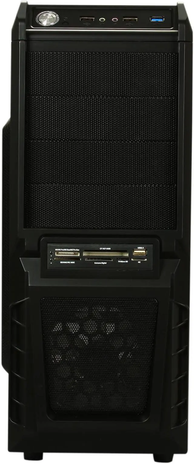Alt view image 2 of 10 - MSI Nighthawk IN-9390 Black Steel ATX Mid Tower Computer Case
