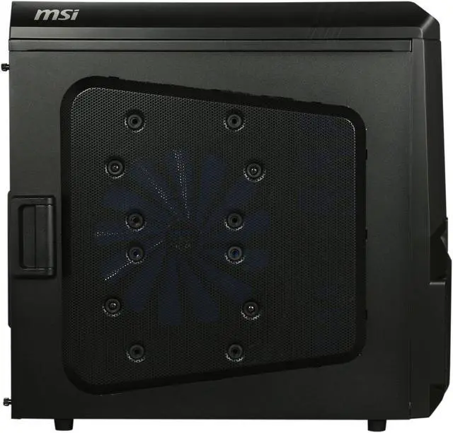 Alt view image 4 of 10 - MSI Nighthawk IN-9390 Black Steel ATX Mid Tower Computer Case