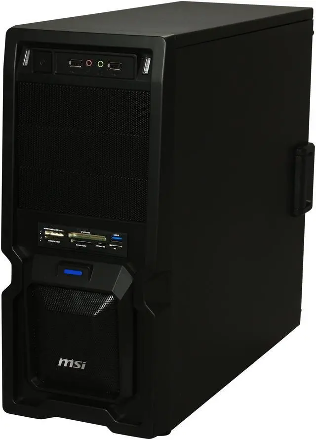 Alt view image 3 of 9 - MSI Raptor IN-9410 Black Steel ATX Mid Tower Computer Case