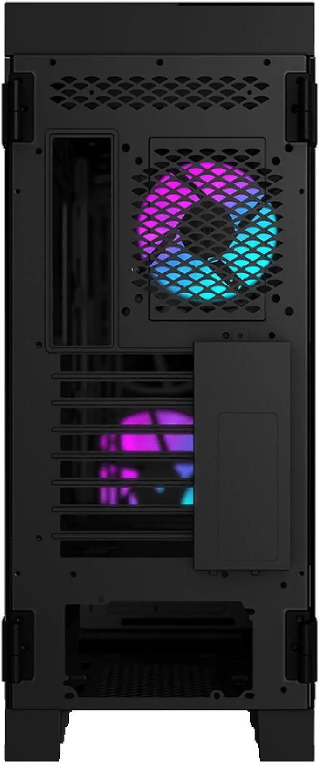 Alt view image 13 of 14 - MSI MPG SEKIRA 500X Mid-Tower Aluminum and Steel Computer Case Designed for up to EATX Motherboards with USB 3.2 Gen 2 Type-C, 2x Tool-Less Tempered Glass, and Five Case Fans included.