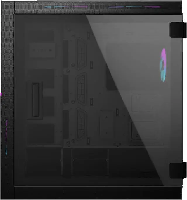 Alt view image 7 of 14 - MSI MPG SEKIRA 500X Mid-Tower Aluminum and Steel Computer Case Designed for up to EATX Motherboards with USB 3.2 Gen 2 Type-C, 2x Tool-Less Tempered Glass, and Five Case Fans included.
