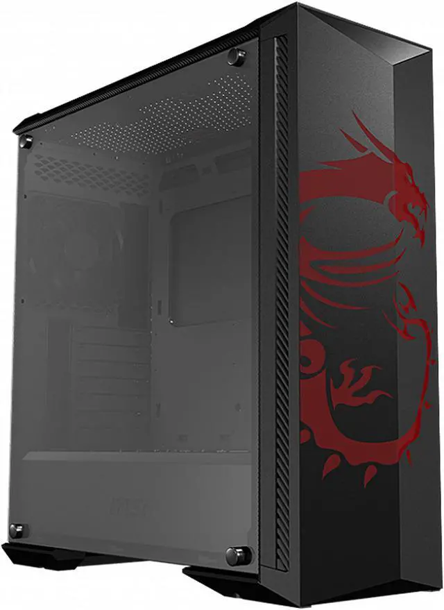 Alt view image 3 of 14 - MSI MPG GUNGNIR 100D Mid Tower Chassis Support up to EATX Motherboard, Side Panel of 4mm Tempered Glass, 120mm Fan, Reserved Cooling Space and Front USB 3.0 Ports